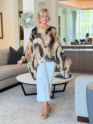 TRAVELING  STYLE SILK TOP Cathys Place