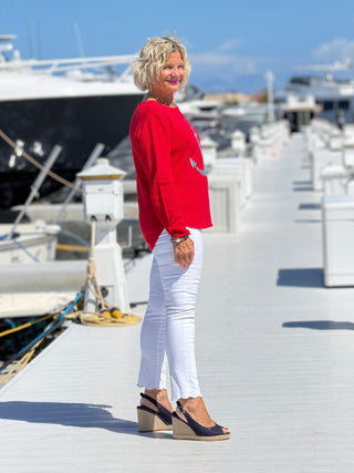 NAUTICAL STRIPE SWEATER LULU b