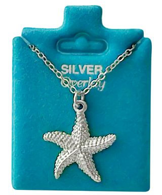 Made In USA Bumpy Starfish Necklace Gold or Silver