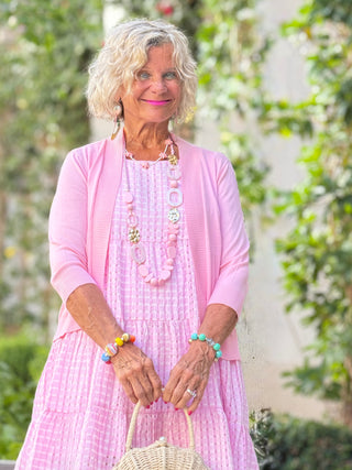 Gingham Sleeveless A-Line Dress Cathys Place