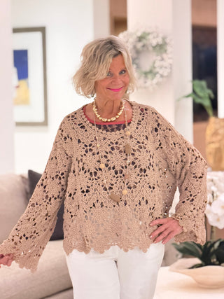 AUTUMN STYLE STYLING  CROCHET TOP Cathys Place