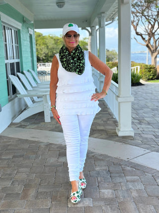 St. Patrick's Day Clover Pattern Infinity Accent fashions