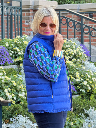 LULU-B SAPPHIRE SHORT PUFFER VEST