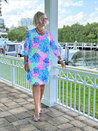 SALINA REEF SLEEVE DRESS