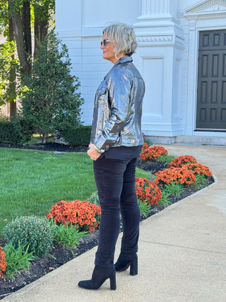 HOLIDAY BLACK METALLIC JACKET
