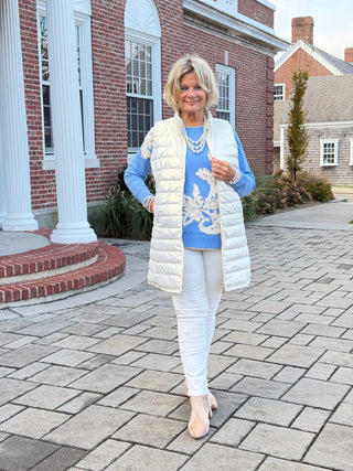 Women's Floral Paisley Eyelash Jacquard Sweater Cathys Place