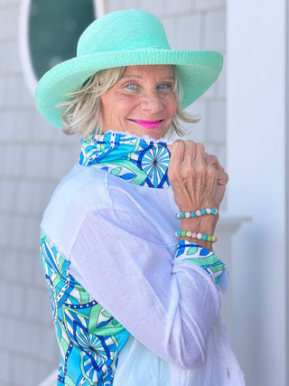 MINT MOSAIC LINEN JACKET TANGO MANGO
