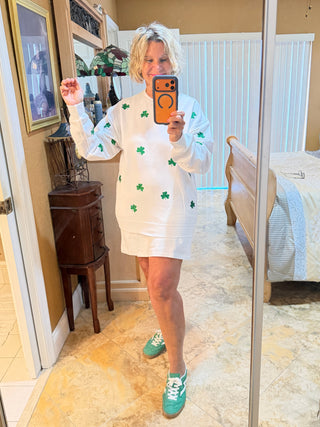 St Patricks Day Glitter weatshirt/Irish Sweatshirt Cathys Place