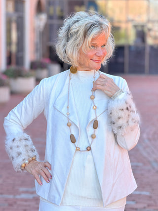 LULU B CREAM VELOUR SKORT PRE-ORDER SHIPS NOV 4 TH LULU-B
