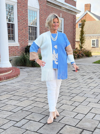 Hello Holiday Fringe Sweater Cathys Place