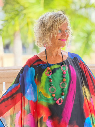 SOPHIA BLACK BURNOUT TOP Cathys Place