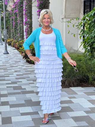 LULU-B WHITE CHA CHA MAXI DRESS