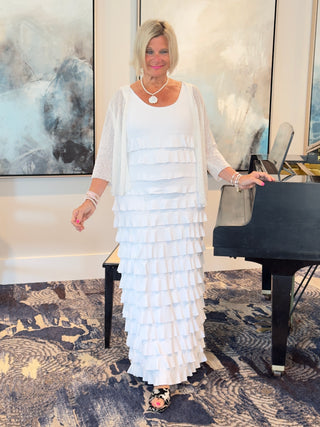 LULU-B WHITE CHA CHA MAXI DRESS