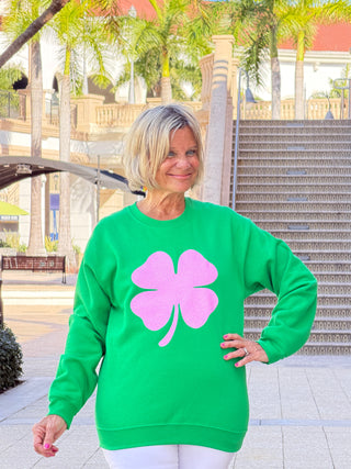 Glitter St. Pattys Day Sweatshirt - Womens St. Patricks Day Cathys Place