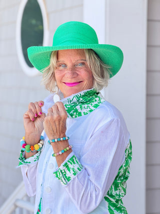 HARBOR LIGHTS GREEN LINEN JACKET Cathys Place