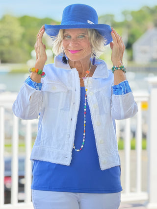 HARBOR BLUES LINEN JACKET Cathys Place
