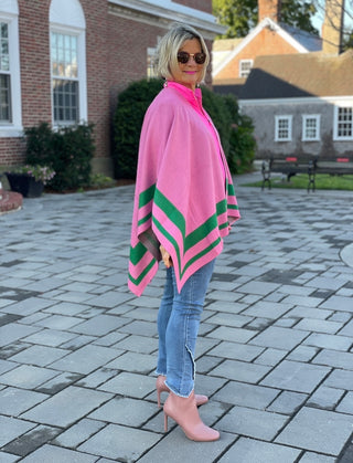 NEW ENGLAND PREPPY RUANA