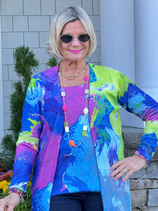 RIVER CRUISE BLUE CARDIGAN