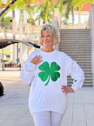 St Patricks Day Glitter s weatshirt/Irish Sweatshirt One Nine