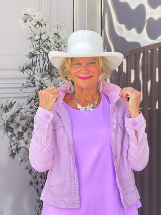 KEY WEST LINEN LILAC JACKET