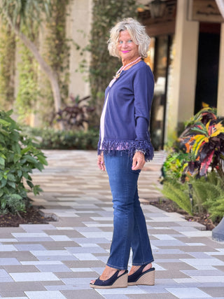 Women's Dark Wash Comfort Stretch Slim Fit Jeans Cathys Place