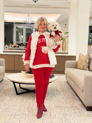 MERRY Color Block Edge Drop Shoulder Cozy Sweater Cathys Place