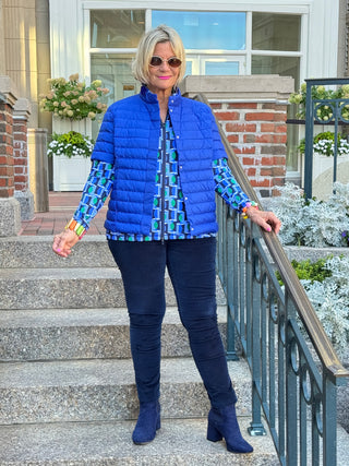 LULU-B SAPPHIRE SHORT PUFFER VEST