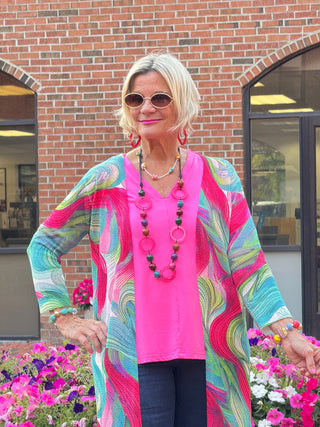 Ethyl Classic Long Length Cardi - KAMAS