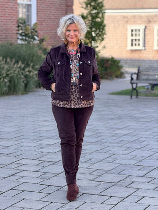 LULU B CHOCLATE VELOUR JACKET LULU-B
