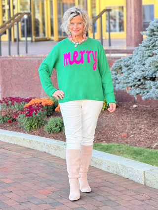 Mint Green Merry Sweater Cathys Place