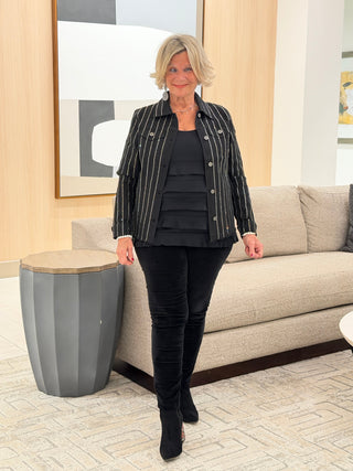 THE STARDUST BLACK JACKET ETHYL JEANS