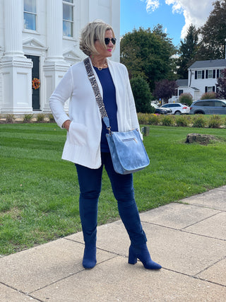 LULU-B CHENILLE CREAM CARDIGAN