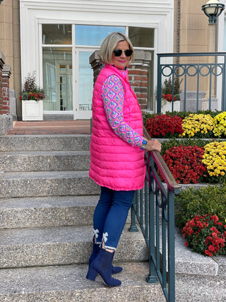 LULU-B HOT PINK PUFFER VEST