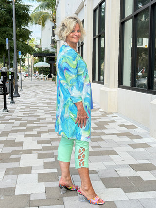 COLOR SPLASH CARDIGAN - BOUNTIFUL