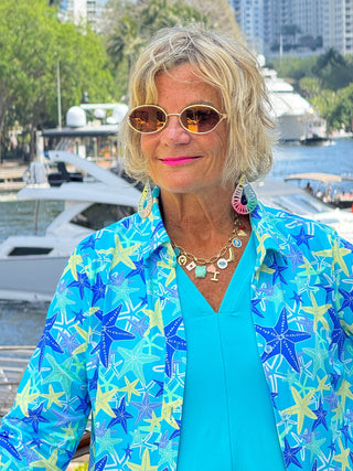 SUMMERTIME Charm Station Paperclip Necklace CATHYS RESORTWEAR