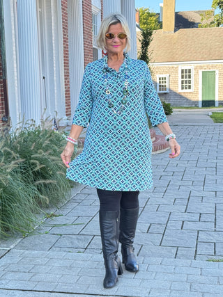 Lulu B Bay Club Ruffle Sleeve Dress