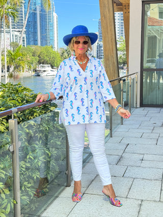 LULU B SHORELINE CHARM TUNIC