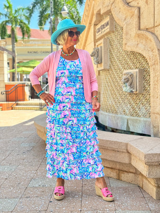 SPLASH OF PINK CHA CHA MAXI DRESS