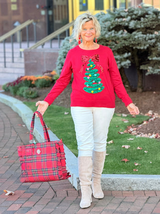 TREE Tree Embellished Christmas Sweater Cathys Place