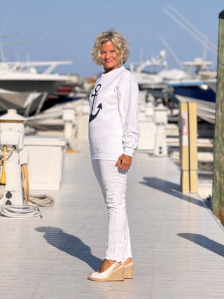 Glitter anchor Sweatshirt Cathys Place