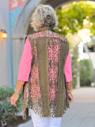 Ethyl The Harmony Vest - OLIVE ETHYL JEANS