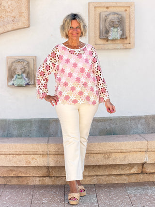 Handcrafted Floral Crochet Top CHARLIE B