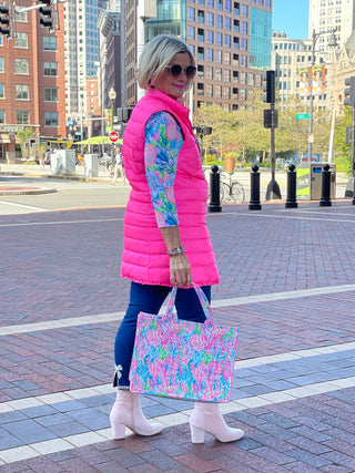 LULU-B HOT PINK PUFFER VEST