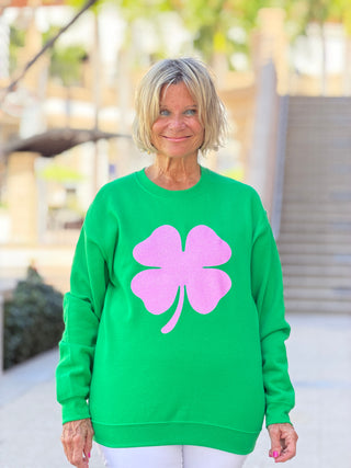 Glitter St. Pattys Day Sweatshirt - Womens St. Patricks Day Cathys Place