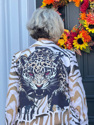 One Size Fierce Panther Print Blazer PREORDER SHIPS OCTOBER 31 Cathys Place