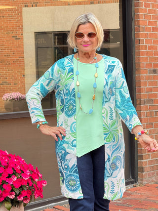 Ethyl Classic Long Length Cardi - Sheldon