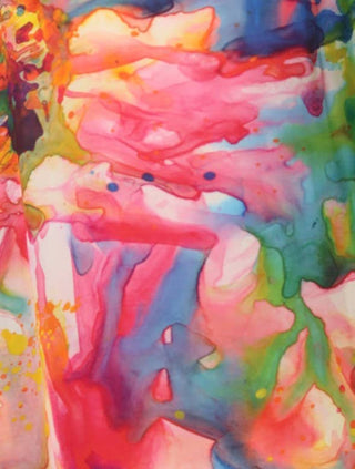 Artisan Papaya Water Color Modal Kaftan Cathys Place