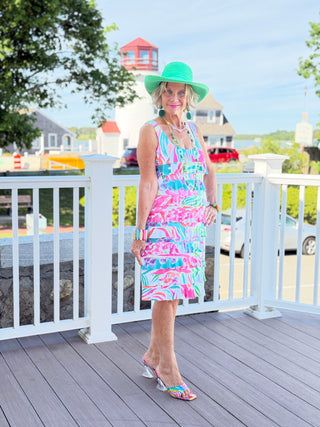 PINK PARADISE GARDEN CHA CHA DRESS TANGO MANGO