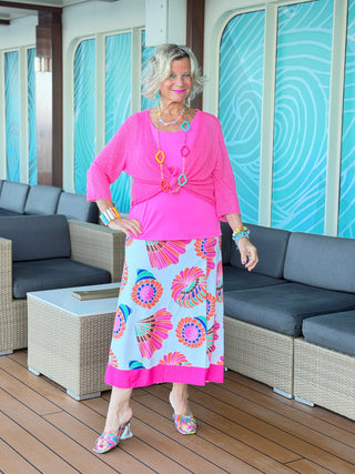 TROPICAL SEASHELL LONG SKIRT Cathys Place