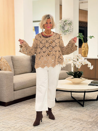 AUTUMN STYLE STYLING  CROCHET TOP Cathys Place